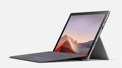 Surface Pro 7 笔记本模式