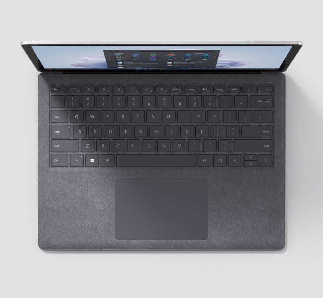 俯视Surface Laptop 5