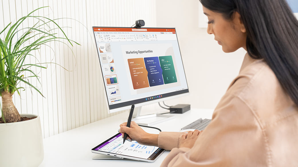 Surface Pro 9商用版连结外接显示器