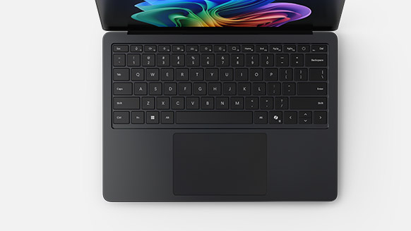 Surface Laptop 商用版键盘的俯视视图