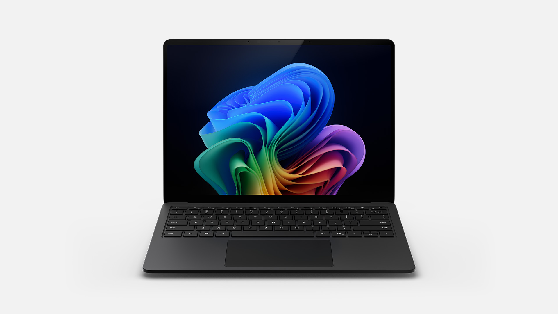 Surface Laptop 商用版黑色, Windows 11 AI PC正面图